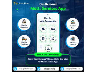 Launch Your Multi-Service Business with SpotnRides’ AI-Powered Uber for X App Solution